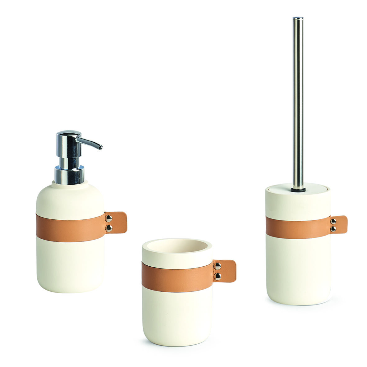 zeller-present-bad-zahnputzbecher-polyresin-creme-kunstleder image 3