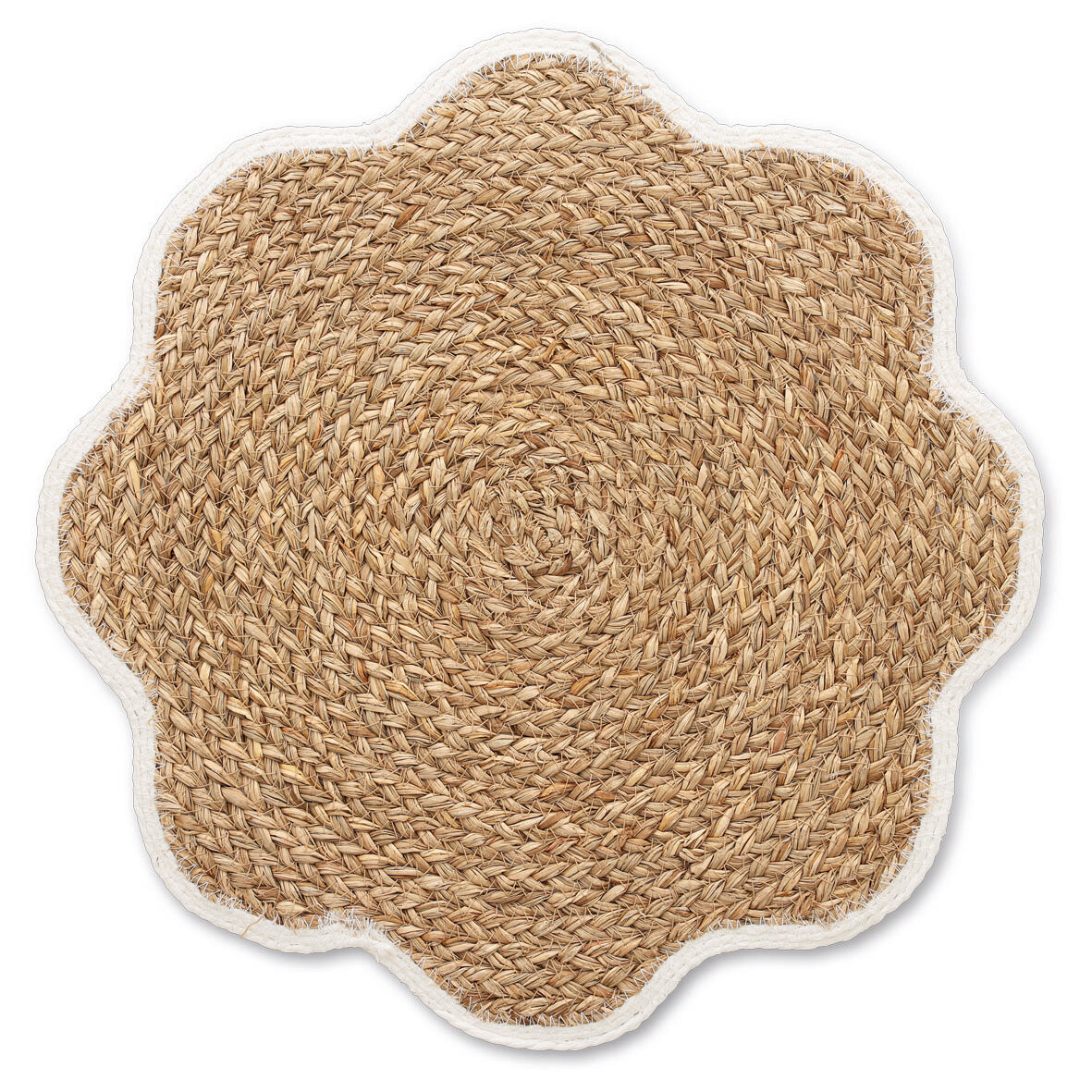 zeller-present-table-platzset-grasgeflecht-wei-bl-te image 1