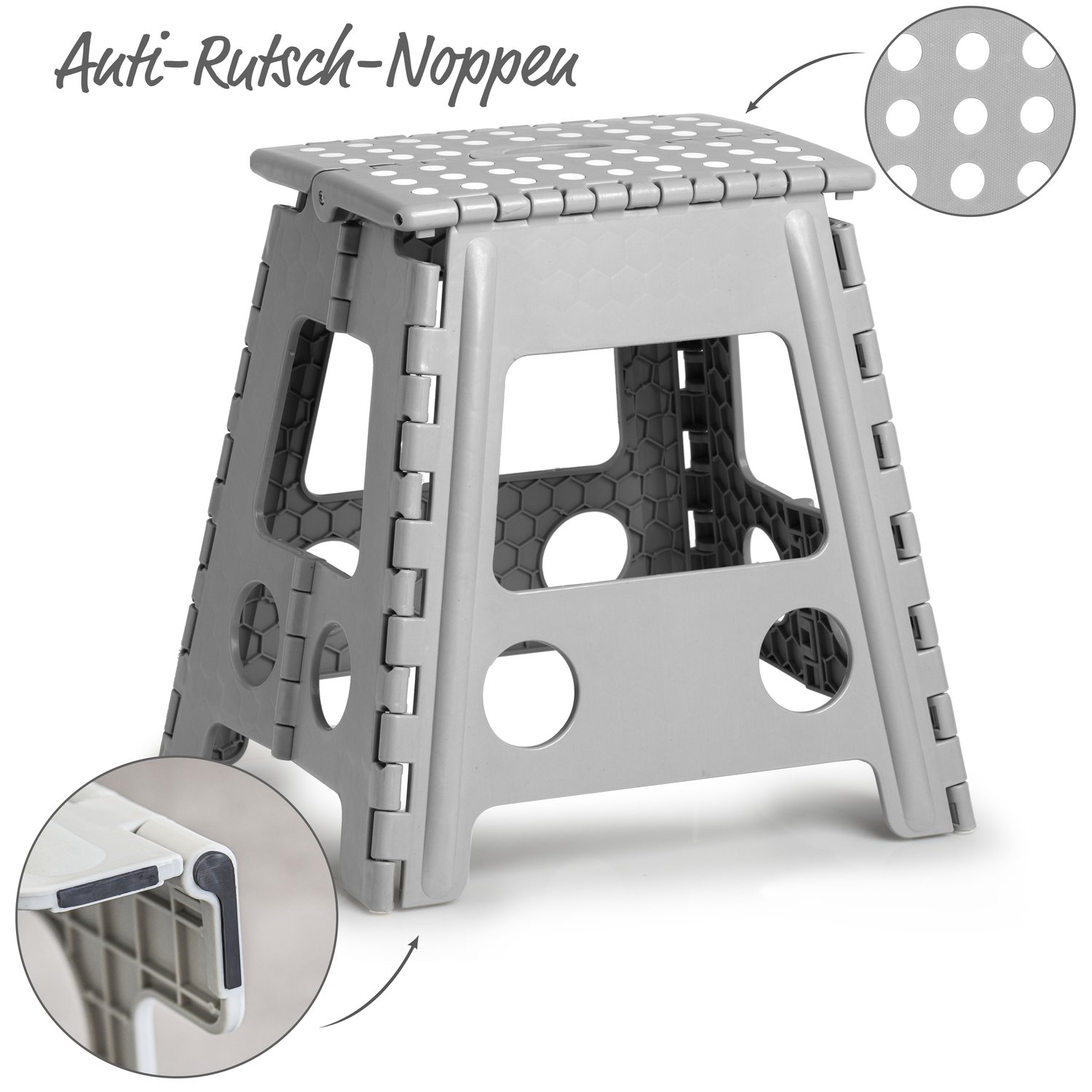 zeller-present-home-living-klapphocker-kunststoff-grau-150kg image 3