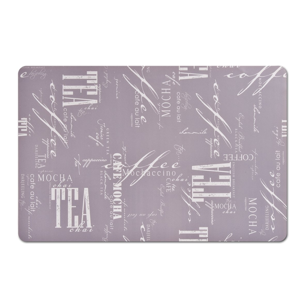 zeller-present-table-platzset-coffee-tea-kunststoff-grau image 1
