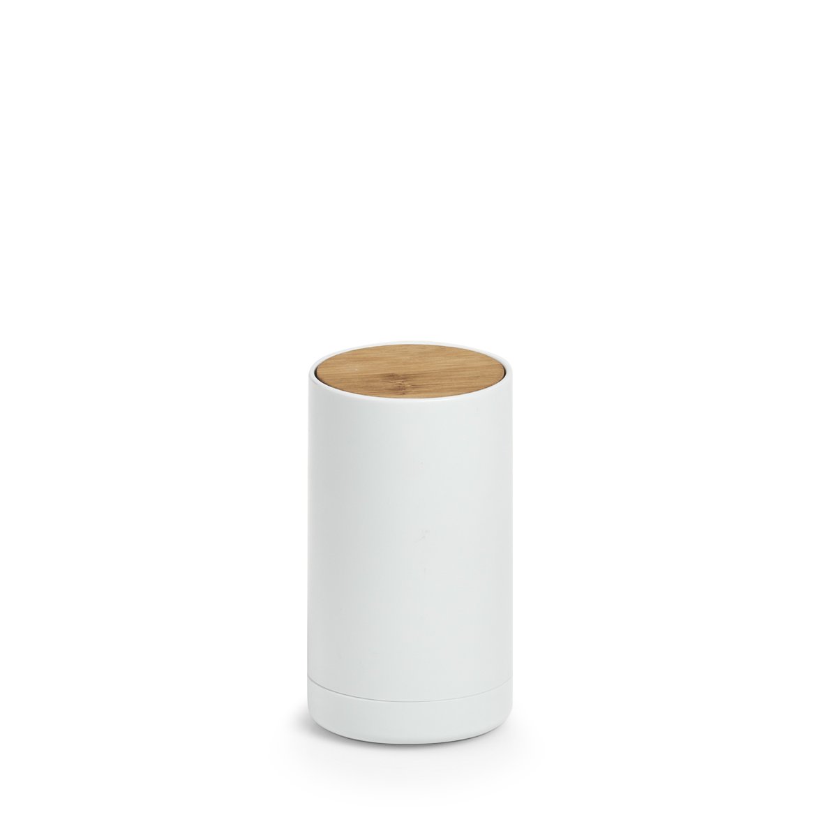 zeller-present-wattest-bchen-spender-bambus-wei-beh-lter image 1