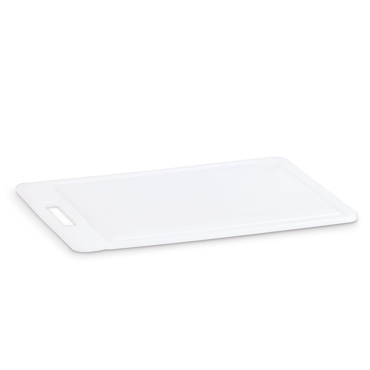 zeller-present-k-che-schneidebrett-kunststoff-wei-mit-saftrille image 2