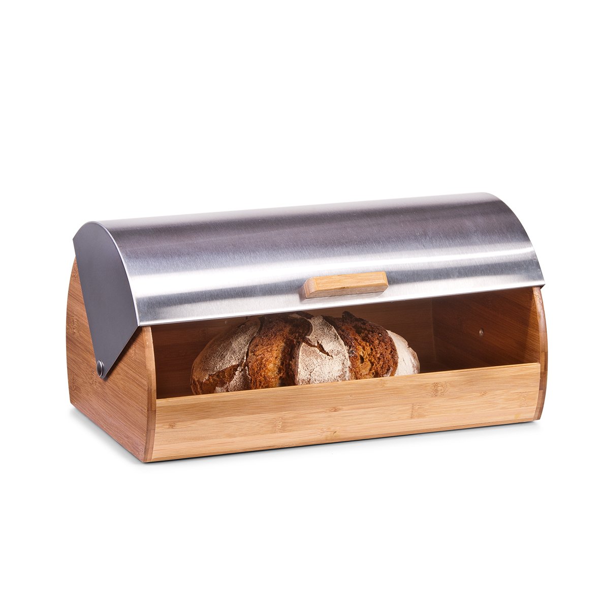 zeller-present-k-che-brotkasten-bambus-edelstahl image 3