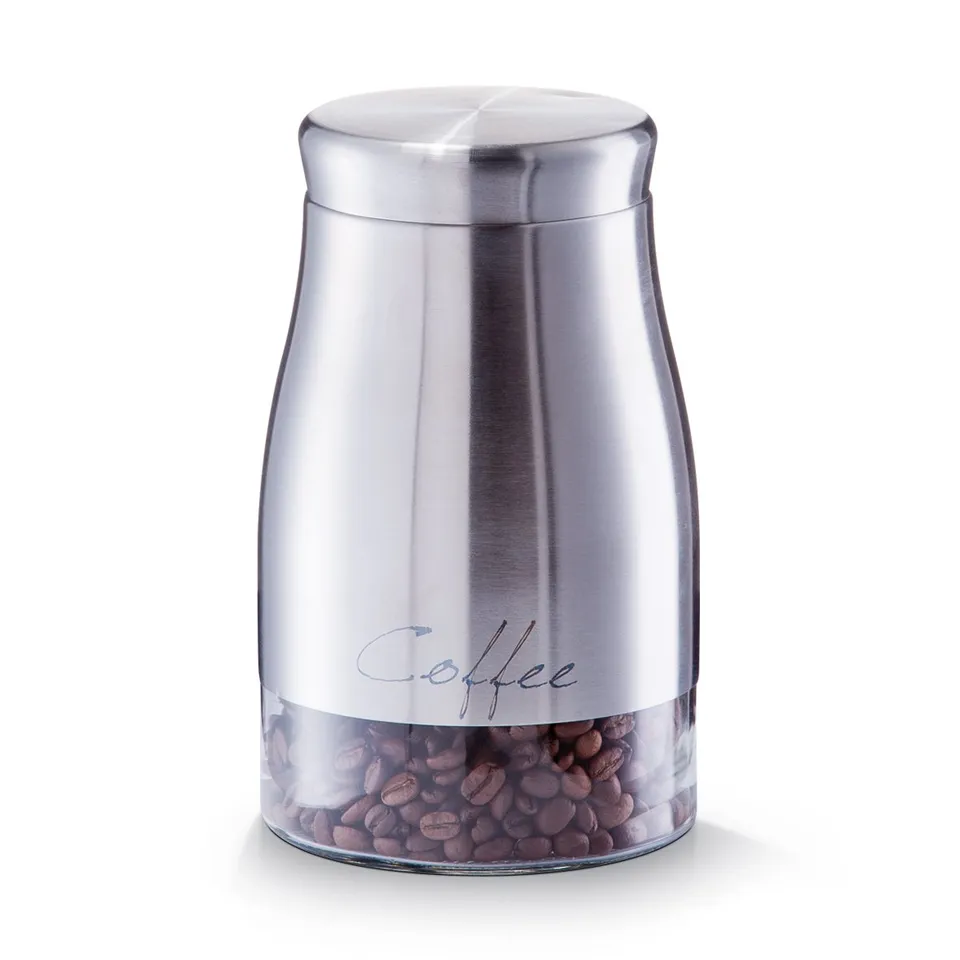 zeller-present-k-che-vorratsglas-coffee-1300-ml-edelstahl image 1