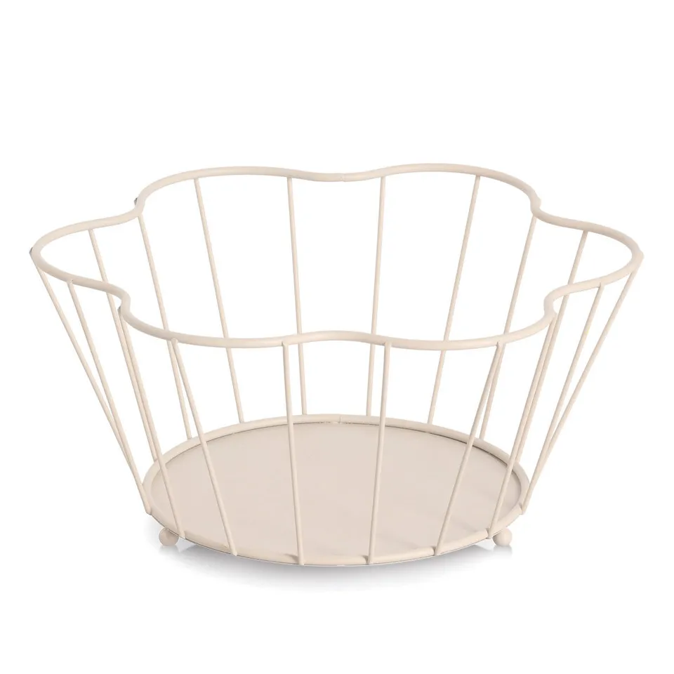 zeller-present-obstkorb-metall-beige image 1