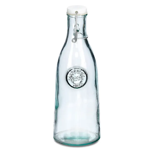 zeller-present-k-che-glasflasche-recycled-990-ml-b-gel image 1