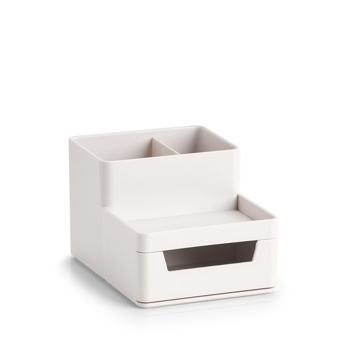 zeller-present-home-living-utensilien-organizer-stiftehalter-grau-mit-schublade image 1