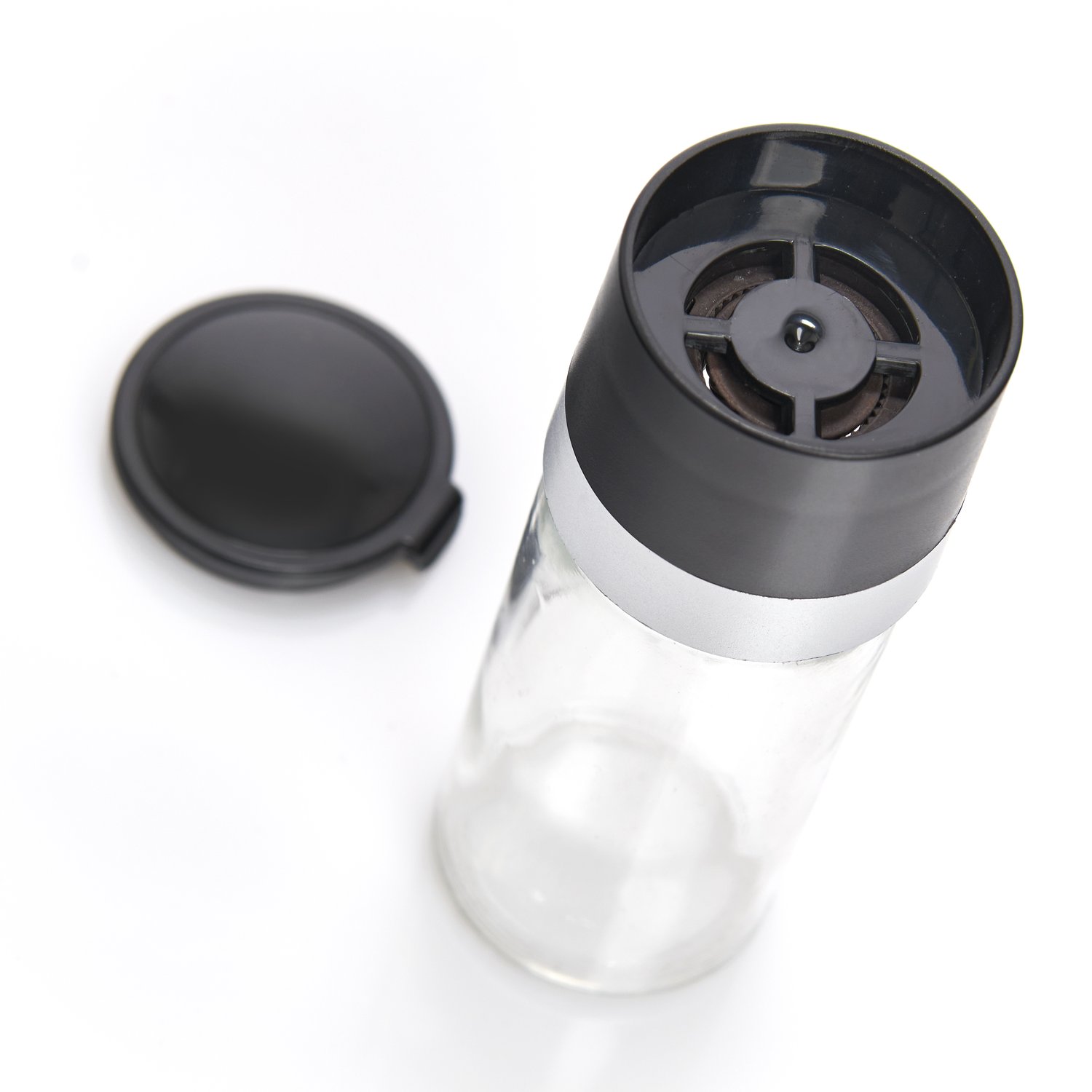 zeller-present-salz-pfefferm-hle-glas-schwarz-keramik image 3