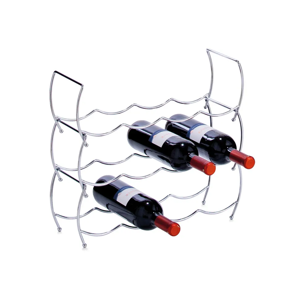 zeller-present-home-weinregal-set-12-flaschen-metall-3tlg image 1