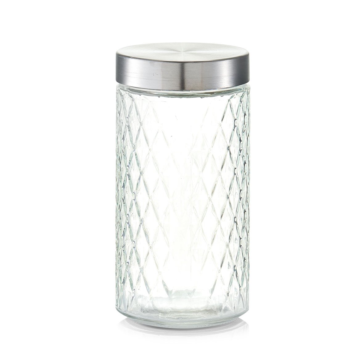 zeller-present-k-che-vorratsglas-raute-1500-ml-mit-metalldeckel image 1